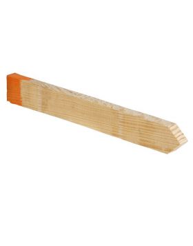 Vuren piket gepunt rood FSC 22 x 33 mm - 40 cm