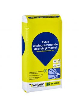 Weber Beamix 341 Doorstrijkmortel Antraciet 2774 - 25 kg - per 12 st.