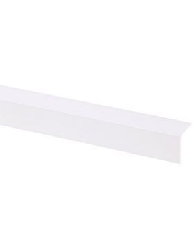 Kunststof hoekprofiel wit 25 x 25 mm 260 cm