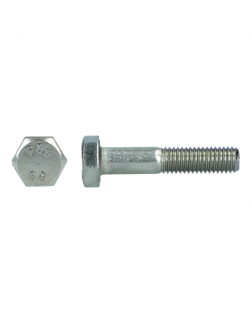 Zeskantbout staal 8.8 DIN 931 M12x160mm Verzinkt | Per stuk (UITVERKOOP, OP = OP)