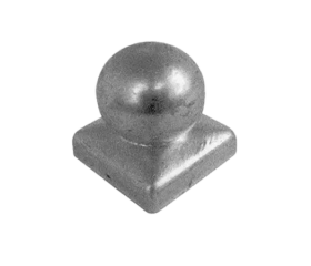 Paalornament Bol Thermisch Verzinkt 70x70mm