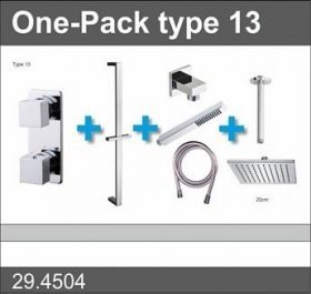 Douche One-Pack inbouwthermostaatset type 13 (20cm)