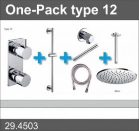 Douche One-Pack inbouwthermostaatset type 12 (30cm)
