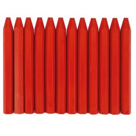 12 stuks rode vetkrijt