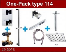 Wiesbaden Douche One-Pack inbouwthermostaatset type 114 (30cm)