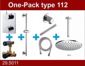 Wiesbaden Douche One-Pack inbouwthermostaatset type 112 (30cm)