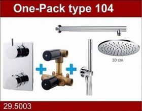 Wiesbaden Douche One-Pack inbouwthermostaatset rond type 104 (30cm)