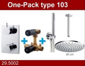 Wiesbaden Douche One-Pack inbouwthermostaatset rond type 103 (30cm)