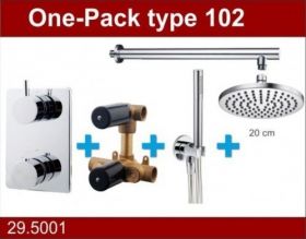 Wiesbaden Douche One-Pack inbouwthermostaatset rond type 102 (20cm)