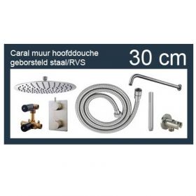 Wiesbaden one-pack inbouwthermostaatset rond type 204 GS (30cm)