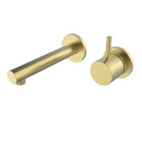 Wiesbaden Style inbouwwastafelkraan geborsteld messing