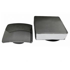 Wiesbaden Set knop/plug badoverloopcomb. +vulfunctie vierkant chroom