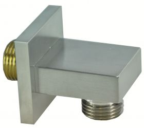 Wiesbaden Rombo doucheslangaansluiting RVS look