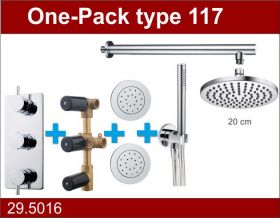 Wiesbaden Douche One-Pack inbouwthermostaatset type 117