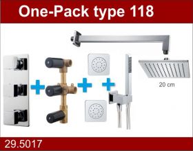 Wiesbaden Douche One-Pack inbouwthermostaatset type 118