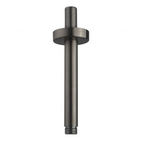 Wiesbaden luxe douche-arm rond plafondbevestiging 15cm Gunmetal