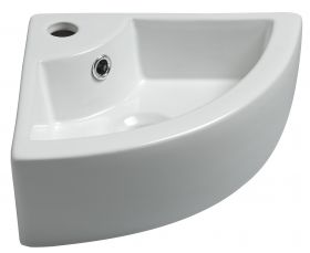 Pallas hoekfontein 44.5 x 32.5 cm Wit