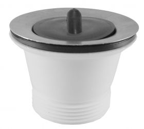 Losse kunststof plug 11/2inch x70mm wit