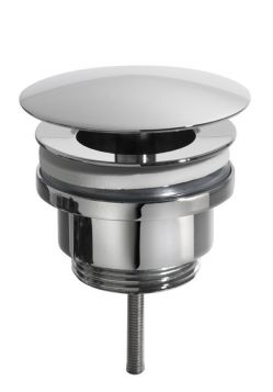 Wiesbaden Luxe afvoerplug niet afsluitbaar 5/4inch chroom