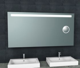 Wiesbaden Tigris spiegel met led verlichting + scheerspiegel 1600x800