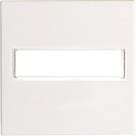 Opus 55 bedieningselement met tekstveld polarwit