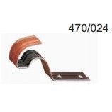 Vorsthaak / vorstbeugel 470/024 aluminium zwart 50 stuks