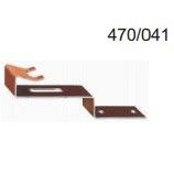 Vorsthaak / vorstbeugel 470/041 aluminium zwart 50 stuks