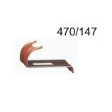 Vorsthaak / vorstbeugel 470/147 aluminium rood 100 stuks