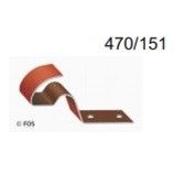 Vorsthaak / vorstbeugel 470/151 aluminium zwart 100 stuks