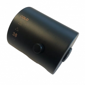 Wiesbaden Caral losse thermostaatknop opbouwthermostaat | Mat-zwart