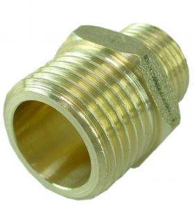 Gasdraadfitting verloopnippel 1/2x1/4 buiten