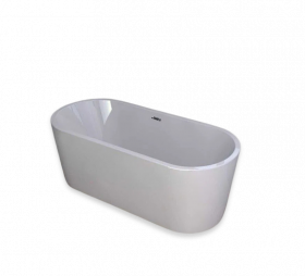 Wiesbaden Vrijstaand Ligbad 178 x 80 + waste Wit