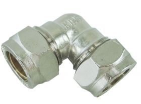 Knie Knelkoppeling 15x15 Vernikkeld