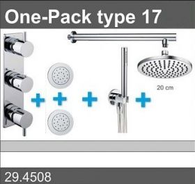 Douche One-Pack inbouwthermostaatset type 17 (20cm)