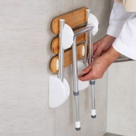 Ridder Pro ondersteuning voor douchezitje opklapbaar chroom