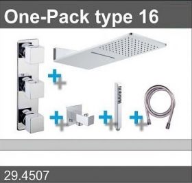 Douche One-Pack inbouwthermostaatset type 16 (24x55)