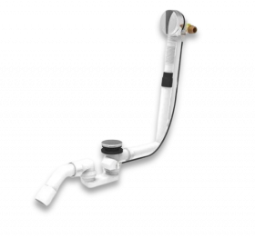 Wiesbaden luxe bad plugoverloopcombintatie met badvulfunctie chroom