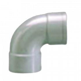 PVC Afvoerbocht 90 graden mof/mof grijs 125mm