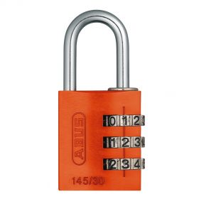 Abus 145/30 oranje aluminium cijfercombinatiehangslot - 30 mm