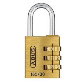Abus 165/30 verchroomd cijfercombinatiehangslot - 30 mm