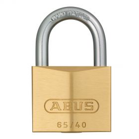 Abus 65/40 messing hangslot gelijksluitend - 40 mm