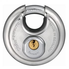 Abus 24/70 RVS discushangslot gelijksluitend - 70 mm