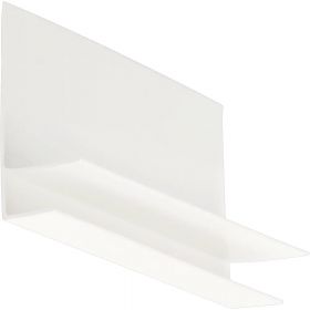 Afdekgevellijst 10mm Verkeerswit 600 cm