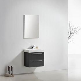 Badmeubel Compact Line 60 cm hoogglans antraciet