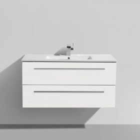 Badmeubel DL 100 cm mat wit