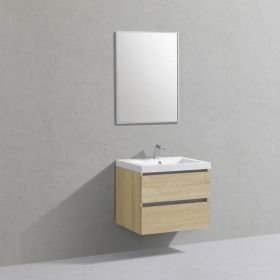 Badmeubel Trendline 60 cm light wood met 1 kraangat