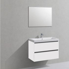 Badmeubel Trendline 80 cm hoogglans wit met 1 kraangat