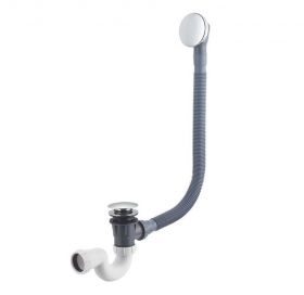 Wiesbaden luxe badplug-overloopcombinatie met clikwaste chroom