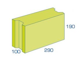 BIA Betonblokken 10/19 VW (290x100x190mm) per 27 stuks