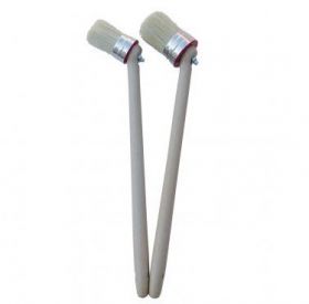 Bokkepoot SUPER PROF. wit haar. met ergonomische steel 50 mm